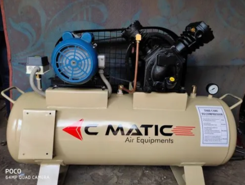 10 HP Two Stage Reciprocating Compressor, Air Tank